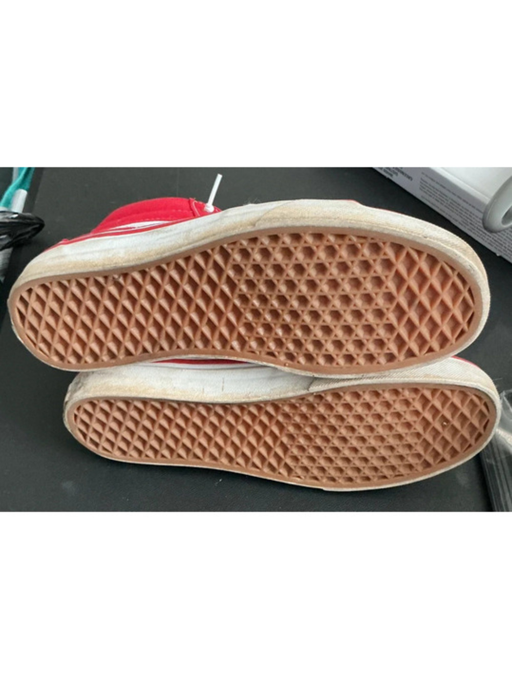 Vans Sk8 Hi High Tops in Racing Red - Picture 5 of 5
